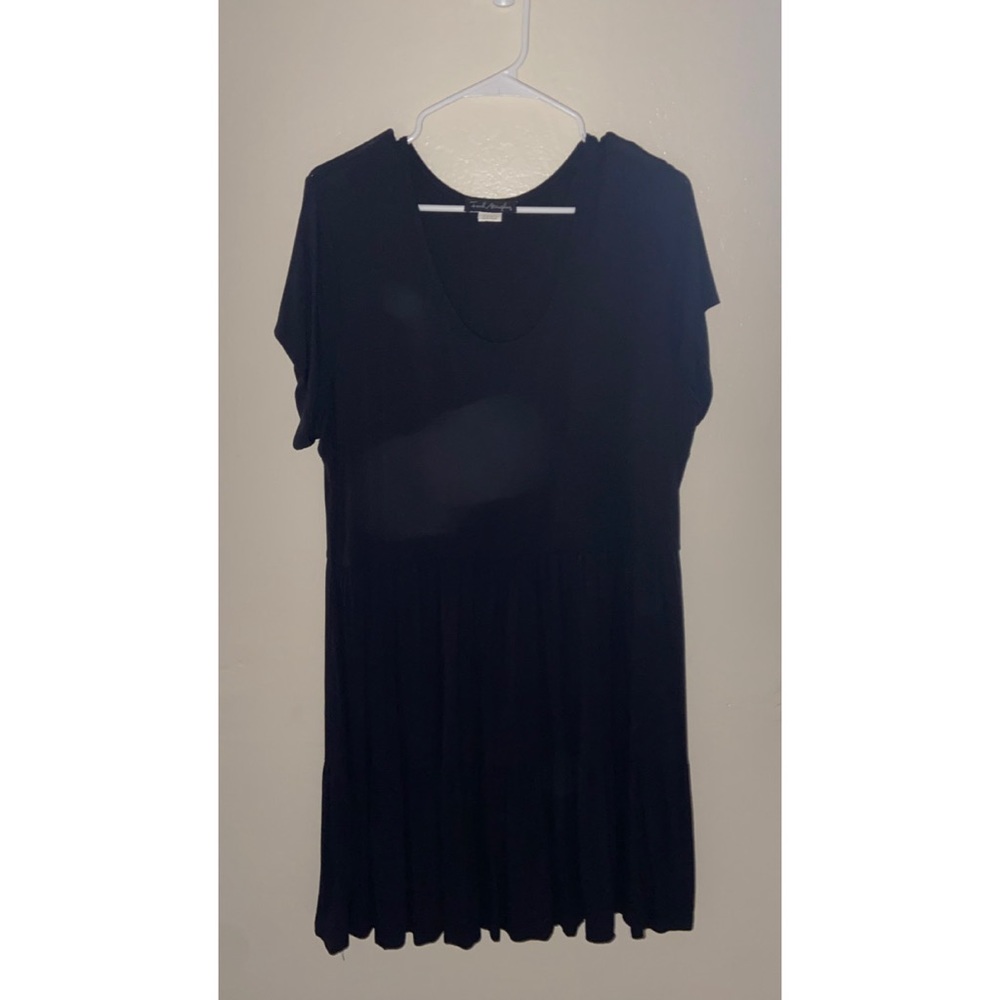 Black midi dress